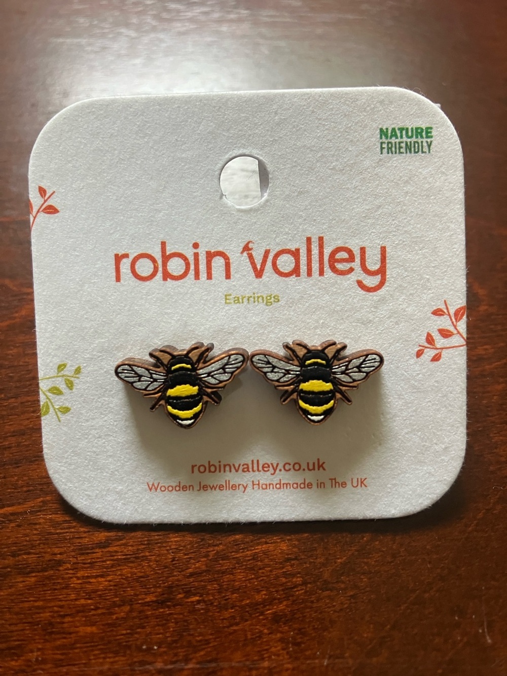 Robin Valley Bee Stud Earrings